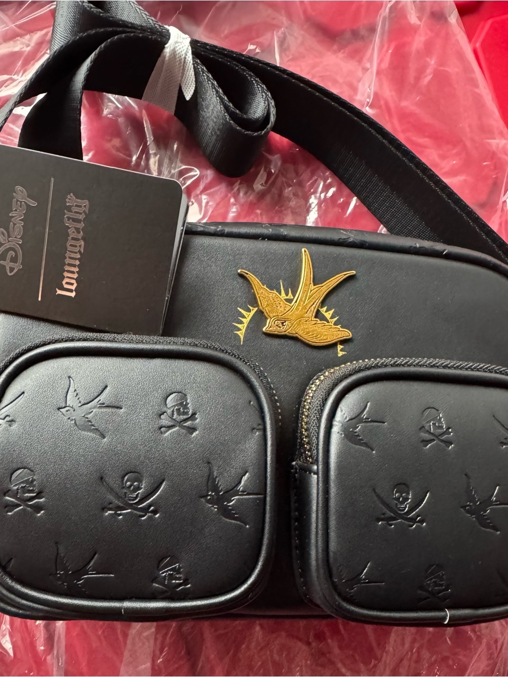 Loungefly Pirates of the Caribbean crossbody bag.